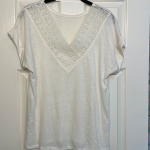 Linen blend top size OS